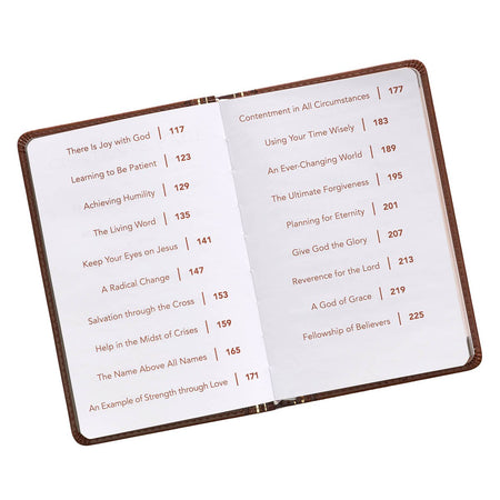Promises from God for Every Man Two-tone Brown Faux Leather Promise Book by Christian Art Gifts, product view 8