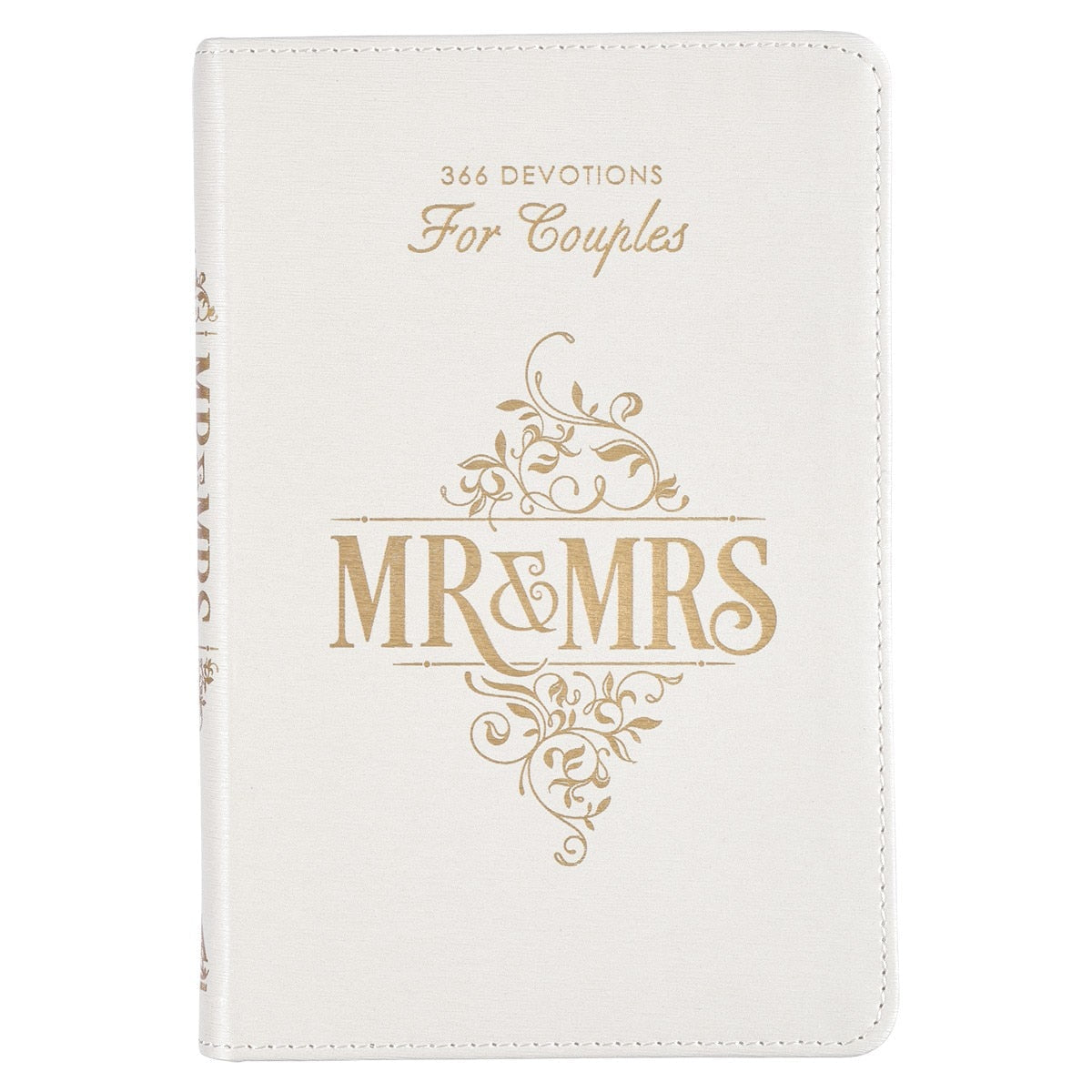 Mr. & Mrs. 366 Devotions for Couples White Faux Leather Devotional by Christian Art Gifts