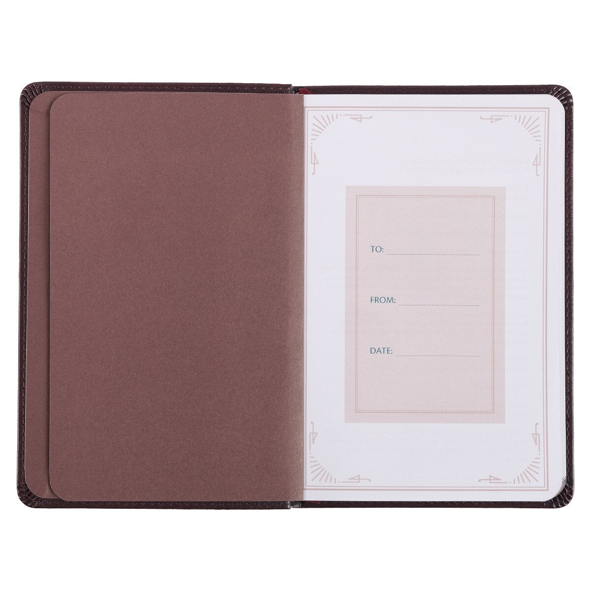 101 Prayers for Men Brown Faux Leather Gift Book - Psalm 145:18 by Christian Art Gifts, product view 3