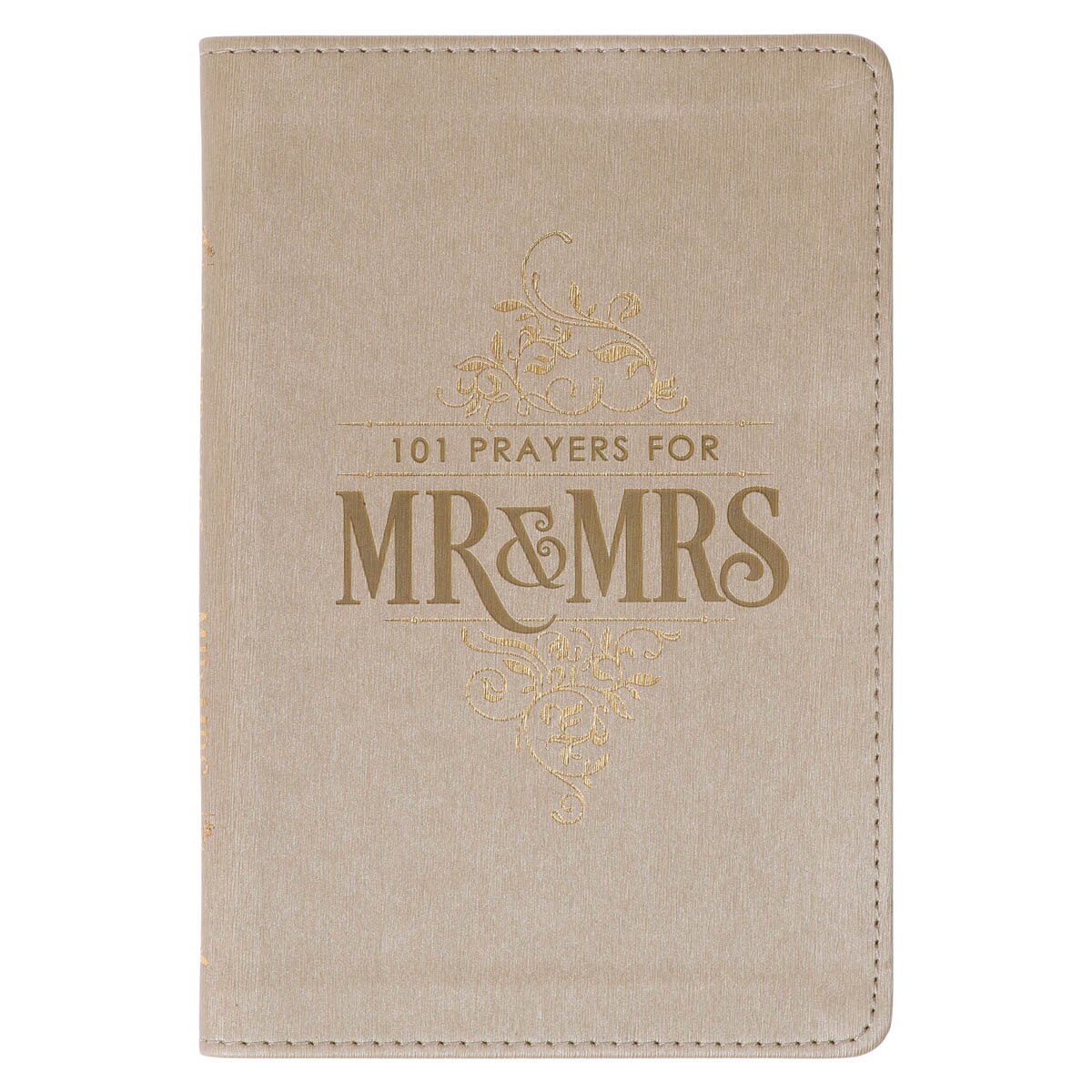 101 Prayers for Mr. & Mrs. Gold Faux Leather Prayer Book by Christian Art Gifts