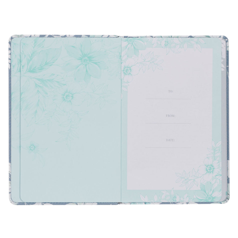 101 Prayers for Comfort in Difficult Times Gray Faux Leather Prayer Book by Christian Art Gifts, product view 2
