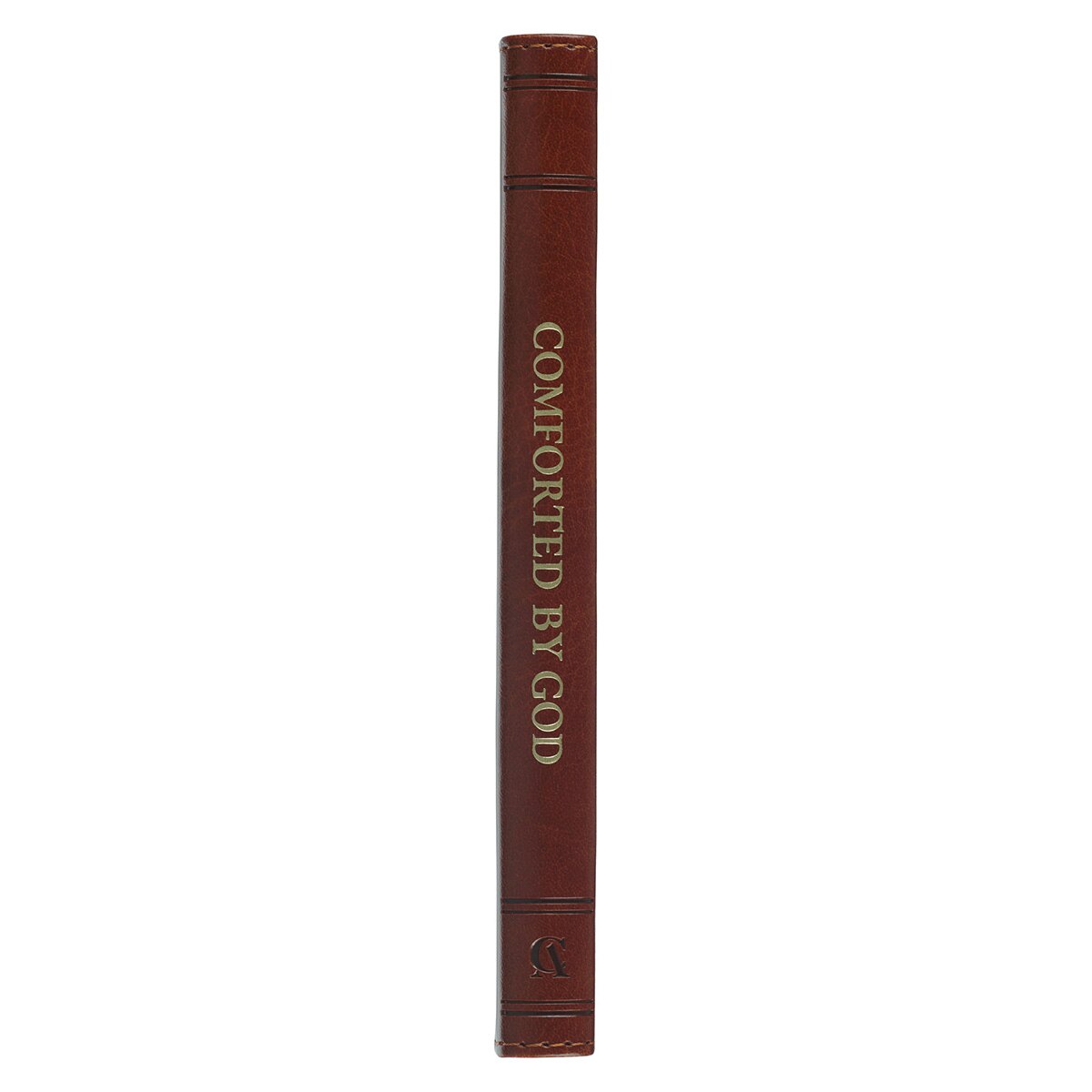 Comforted by God Honey-Brown Faux Leather Devotional Gift Book by Christian Art Gifts, product view 7