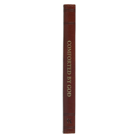 Comforted by God Honey-Brown Faux Leather Devotional Gift Book by Christian Art Gifts, product view 7