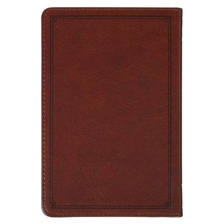 Comforted by God Honey-Brown Faux Leather Devotional Gift Book by Christian Art Gifts, product view 8