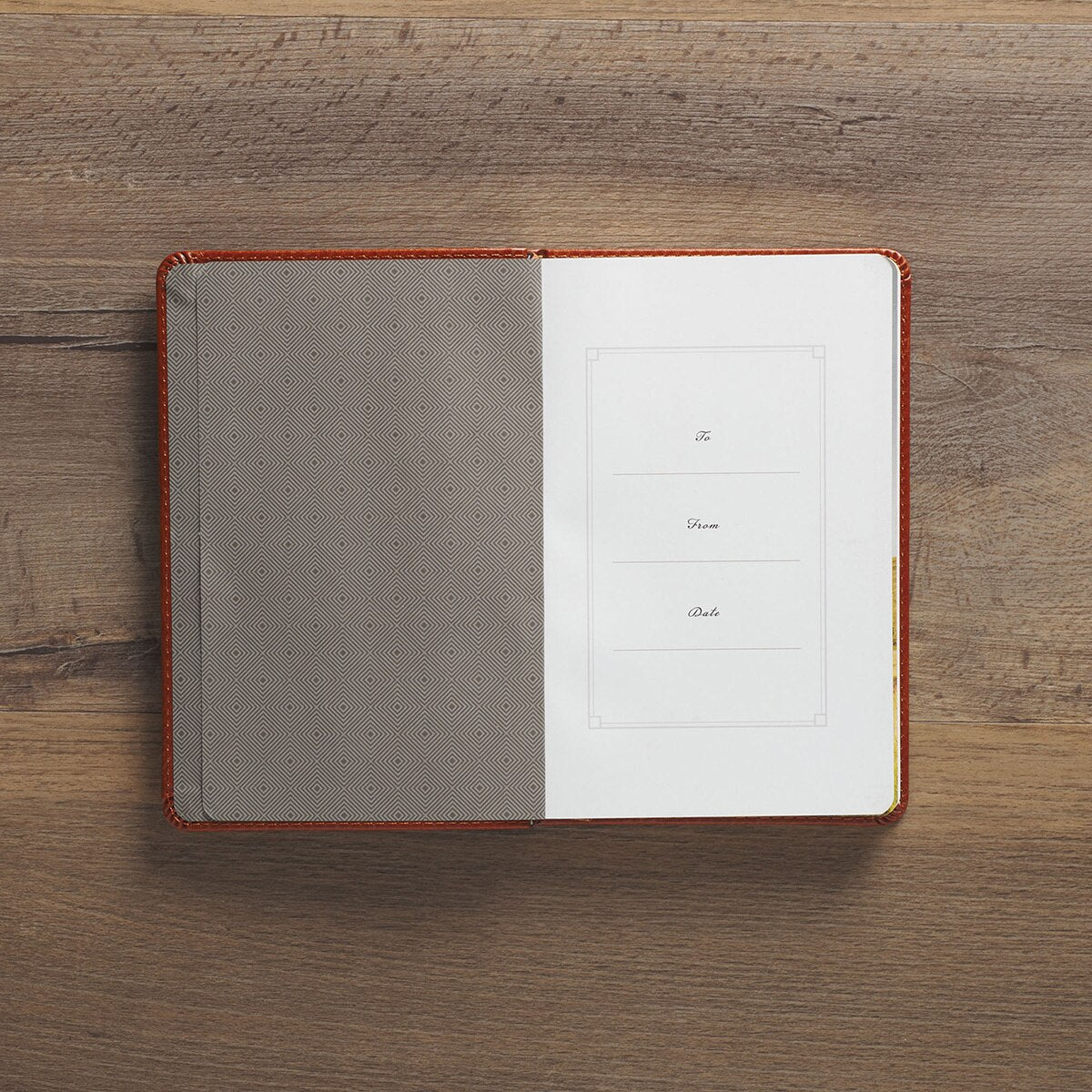 Comforted by God Honey-Brown Faux Leather Devotional Gift Book by Christian Art Gifts, product view 3