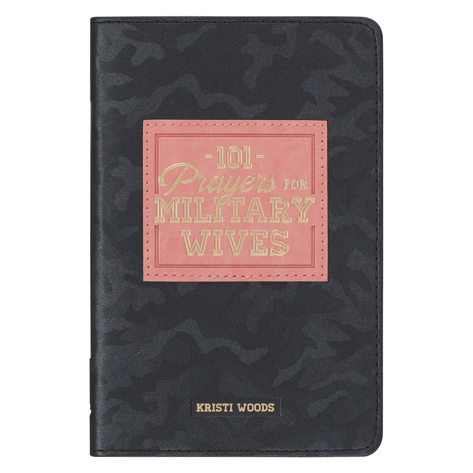 101 Prayers for Military Wives Gray Faux Leather Gift Book by Christian Art Gifts