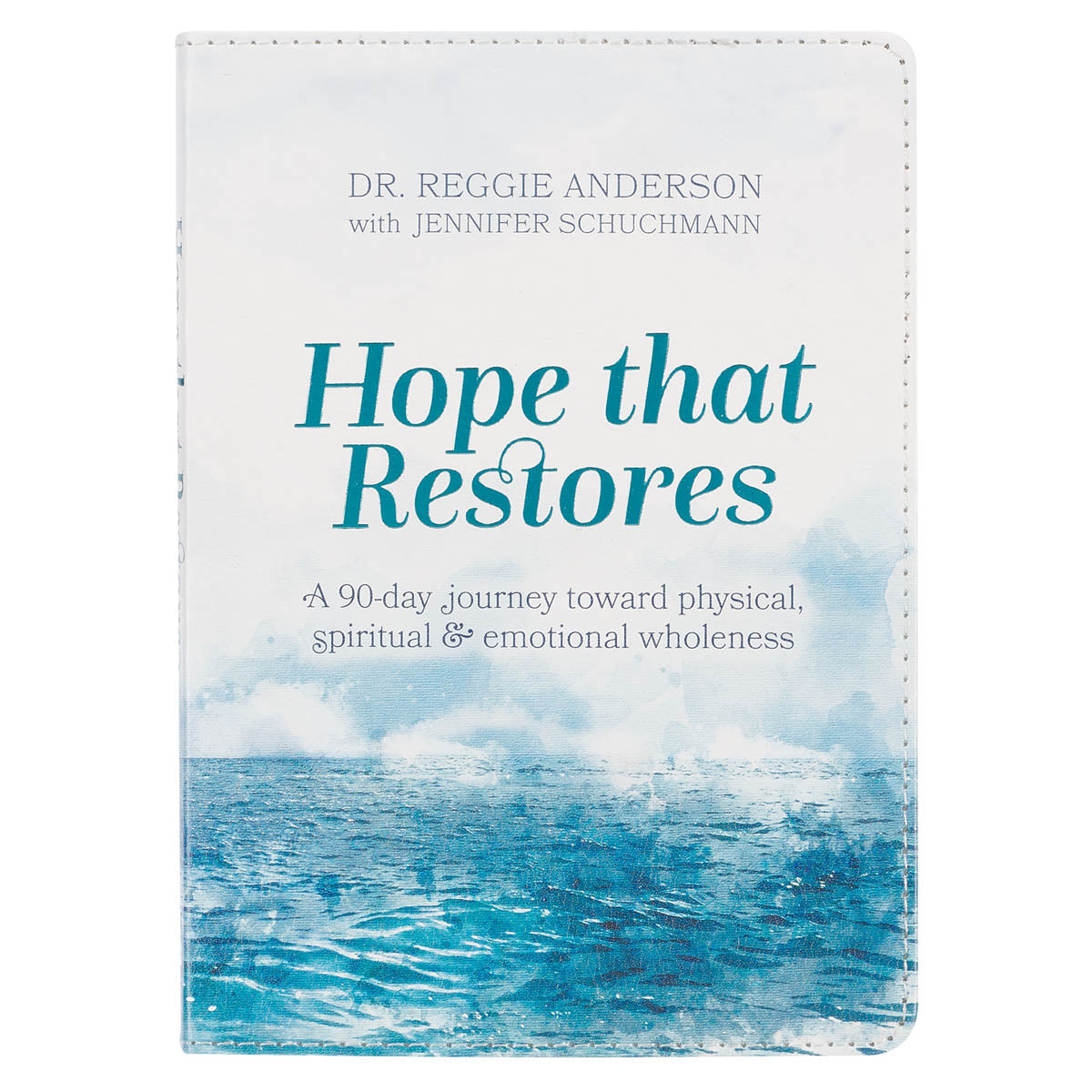 Hope that Restores White Faux Leather Devotional by Christian Art Gifts