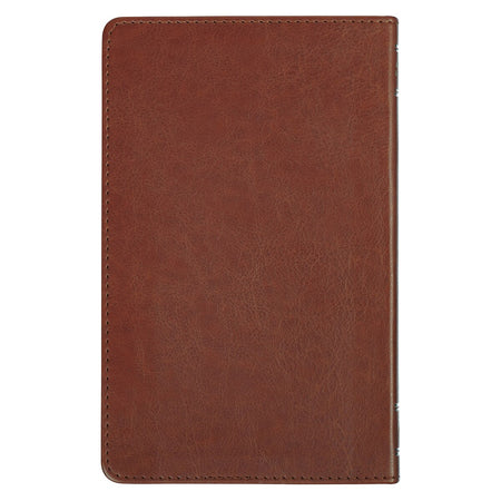 Jesus the High Road Leader Chestnut Brown Faux Leather Gift Book by Christian Art Gifts, product view 8
