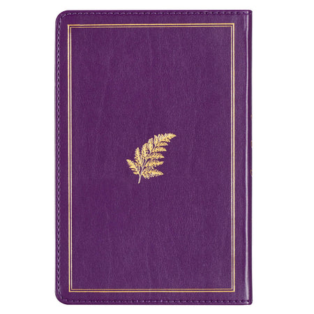 Praying the Psalms Purple Faux Leather Prayer Book by Christian Art Gifts, product view 5
