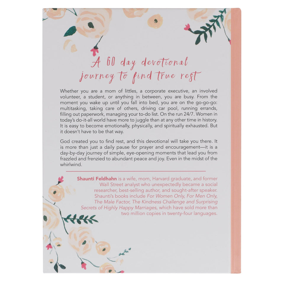 Find Rest Pink Floral Hardcover Devotional by Christian Art Gifts, product view 2