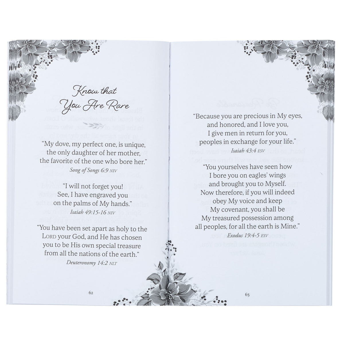 Promises from the Word for Women Pink Floral Gift Book by Christian Art Gifts, product view 3
