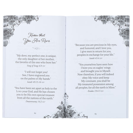 Promises from the Word for Women Pink Floral Gift Book by Christian Art Gifts, product view 3