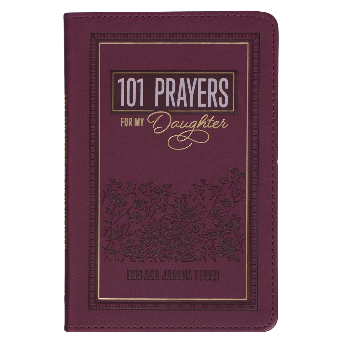 101 Prayers for My Daughter Plum Faux Leather Prayer Book by Christian Art Gifts