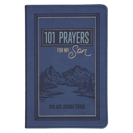 101 Prayers for My Son Blue Faux Leather Prayer Book by Christian Art Gifts