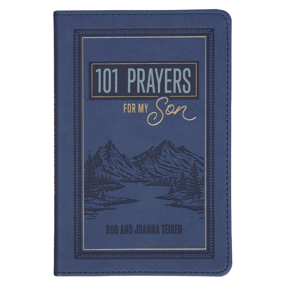 101 Prayers for My Son Blue Faux Leather Prayer Book by Christian Art Gifts