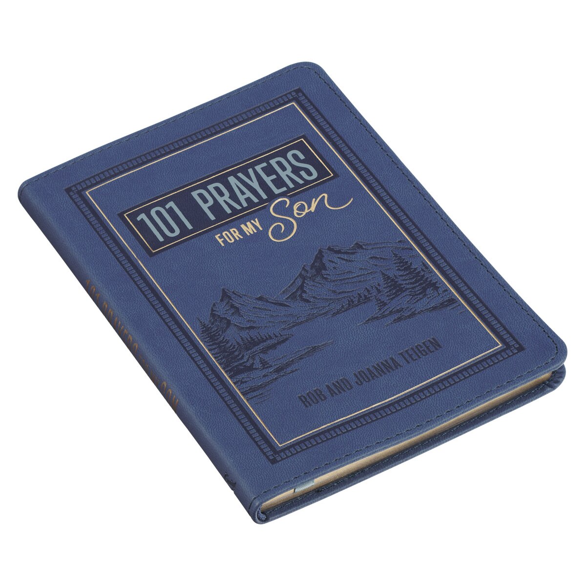 101 Prayers for My Son Blue Faux Leather Prayer Book by Christian Art Gifts, product view 2