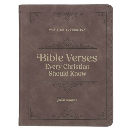 Bible Verses Every Christian Should Know Brown Faux Leather Devotional by Christian Art Gifts
