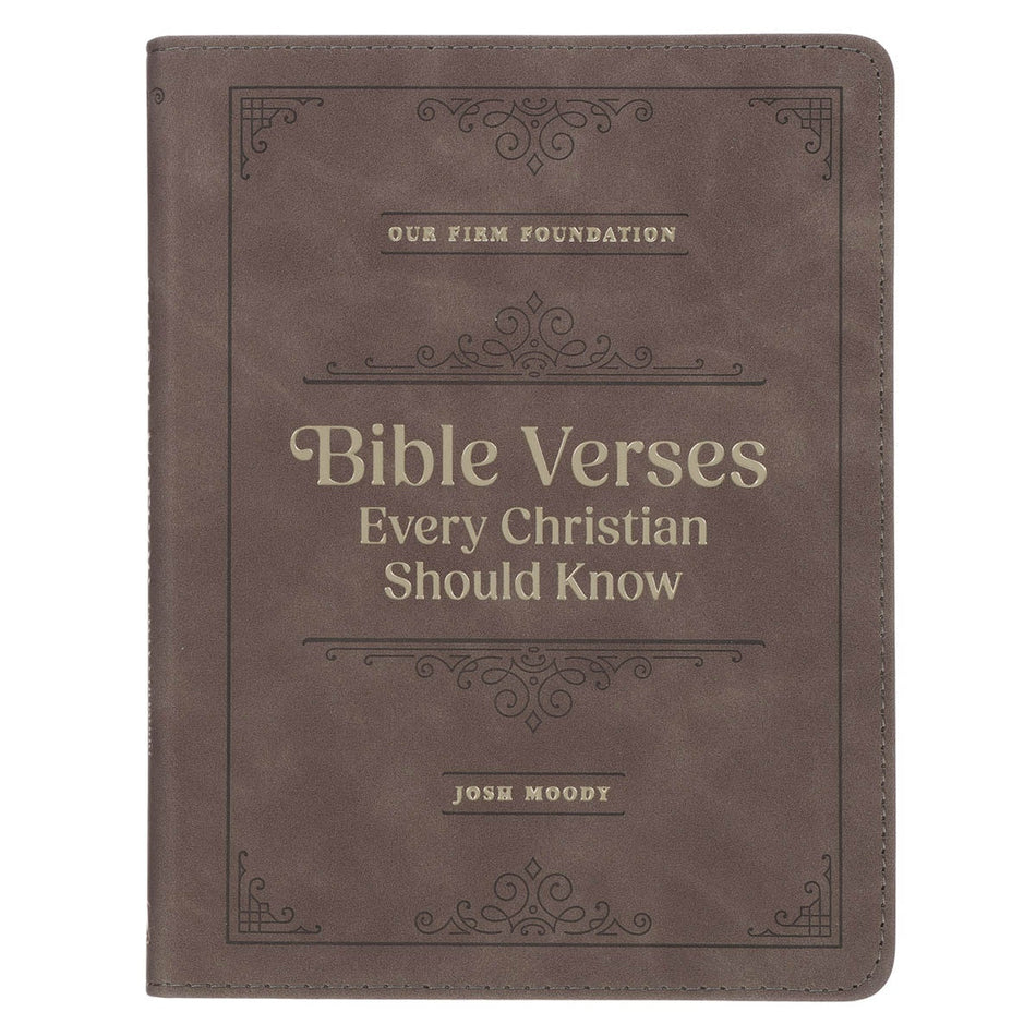 Bible Verses Every Christian Should Know Brown Faux Leather Devotional by Christian Art Gifts