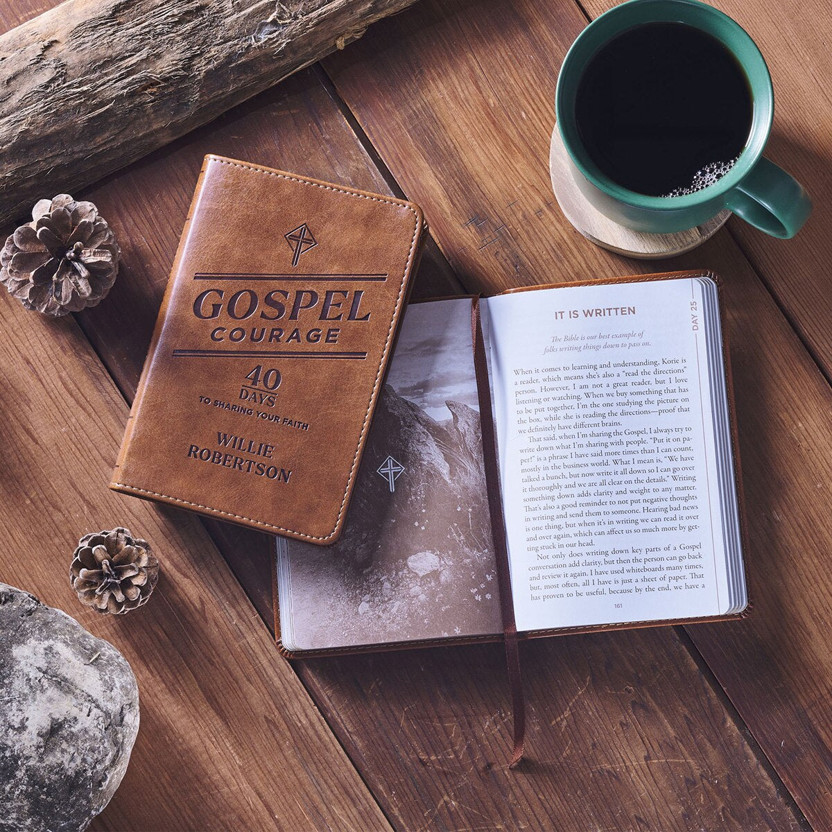 Gospel Courage: 40 Days to Sharing Your Faith Tawny Brown Devotional by Christian Art Gifts, product view 3