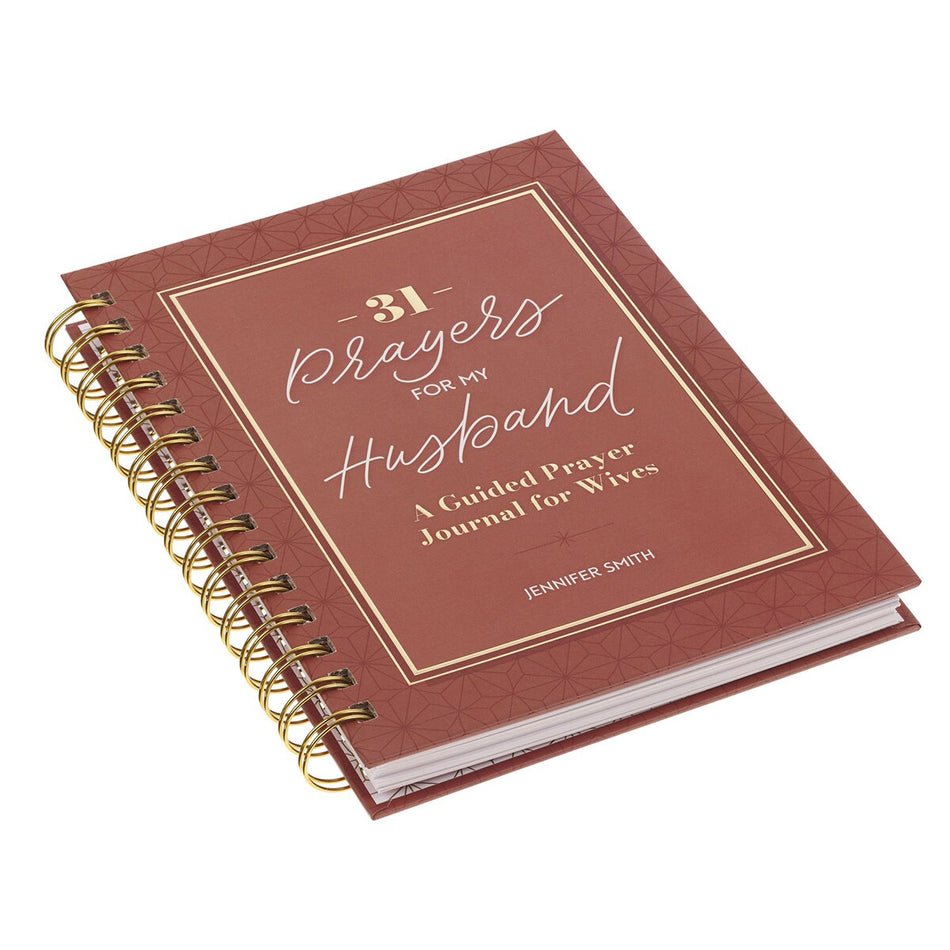 31 Prayers for My Husband Spiral Hardcover Prayer Journal for Wives by Christian Art Gifts, product view 2