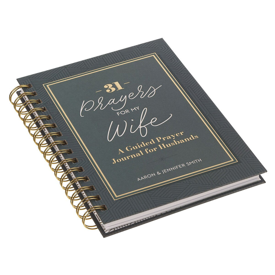 31 Prayers for My Wife Spiral Hardcover Prayer Journal for Husbands by Christian Art Gifts, product view 2