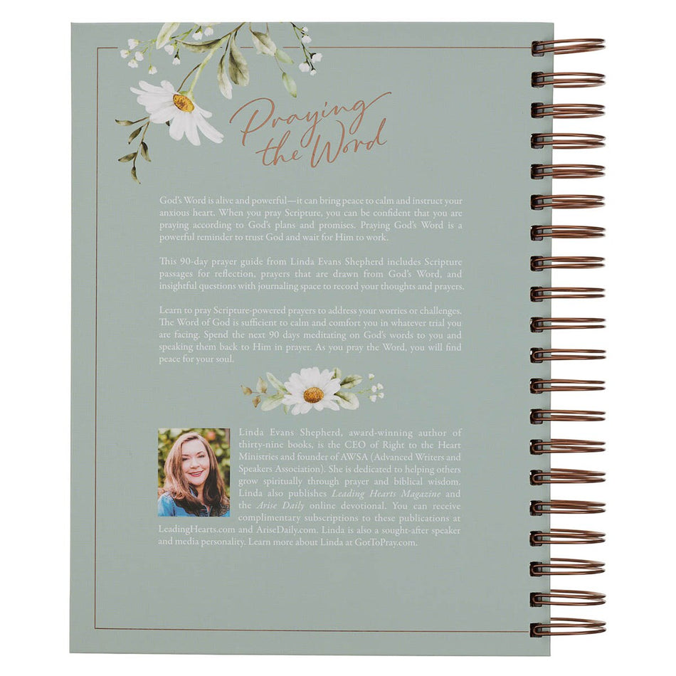 Praying the Word: 90 Scripture-Powered Prayers Spiral Prayer Journal by Christian Art Gifts, product view 2