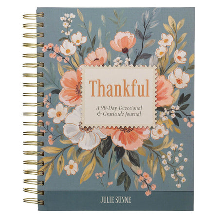 Thankful: A 90-Day Devotional and Gratitude Journal by Christian Art Gifts