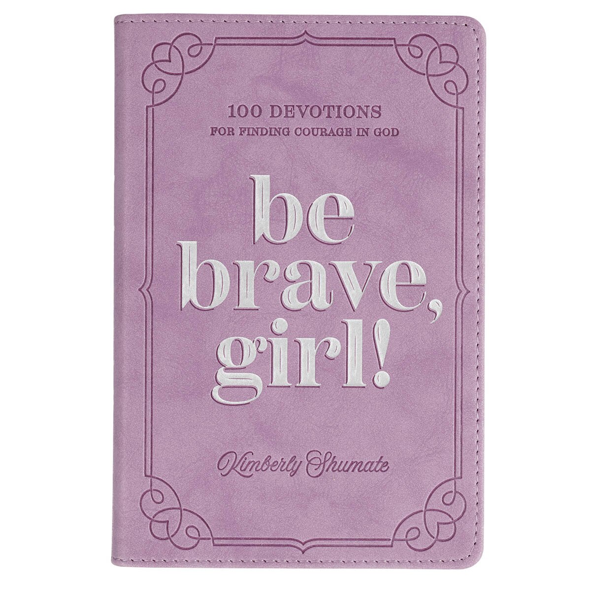 Be Brave, Girl! Purple Faux Leather Devotional by Christian Art Gifts