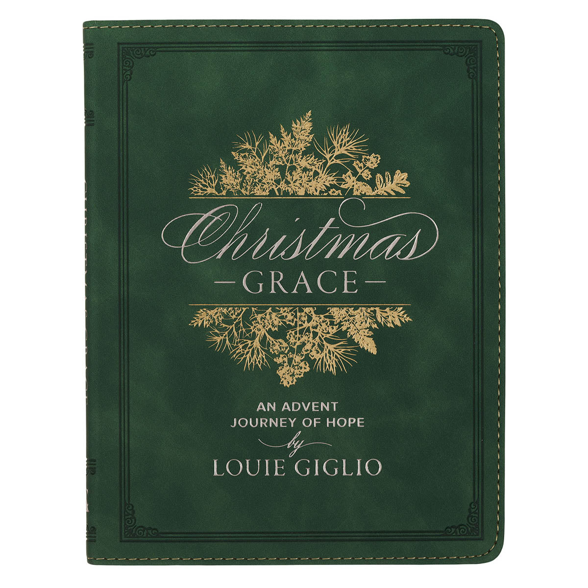 Christmas Grace Green Faux Leather Advent Devotional by Christian Art Gifts