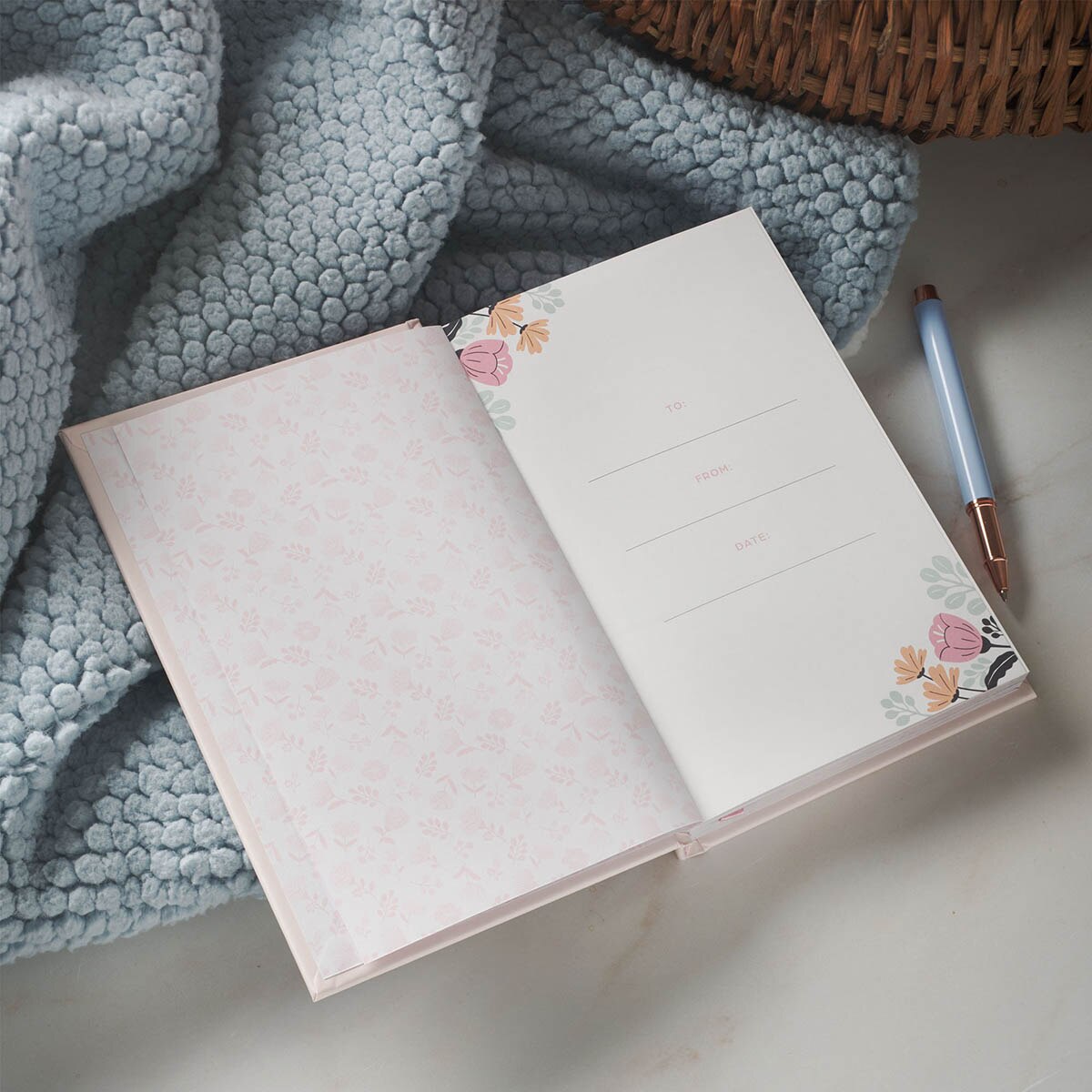 Pocketful of Blessings for New Moms Pink Hardcover Gift Book by Christian Art Gifts, product view 4