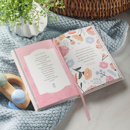 Pocketful of Blessings for New Moms Pink Hardcover Gift Book by Christian Art Gifts, product view 6