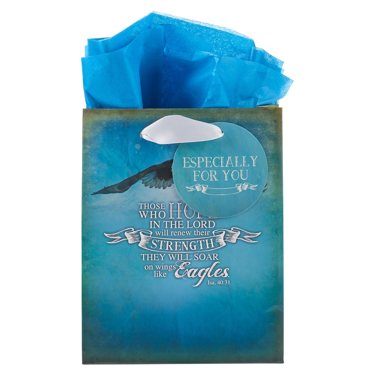 On Wings Like Eagles Small Gift Bag - Isaiah 40:31 by Christian Art Gifts