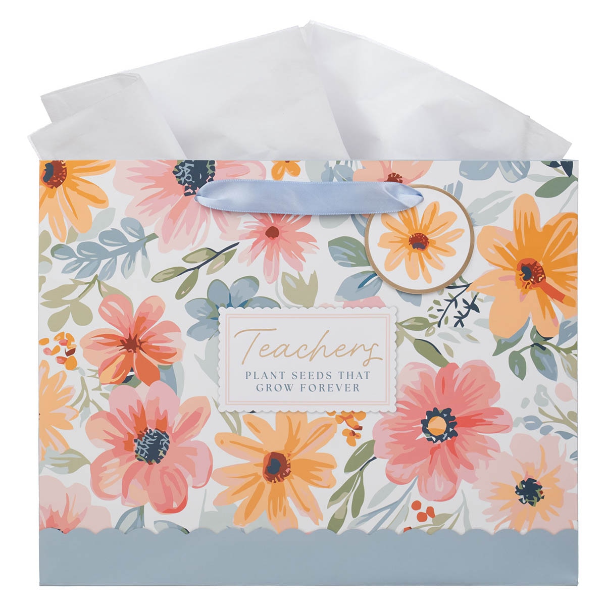 Teachers Plant Seeds Large Landscape Gift Bag by Christian Art Gifts