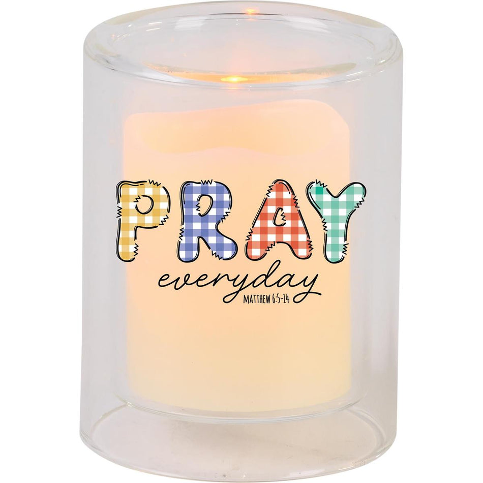 Candleholder Votive Pray Everyday by Dicksons