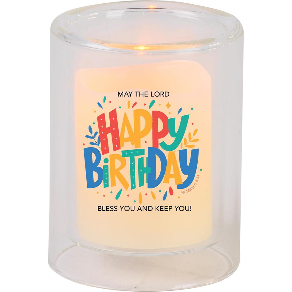 Candleholder Votive Happy Birthday May by Dicksons