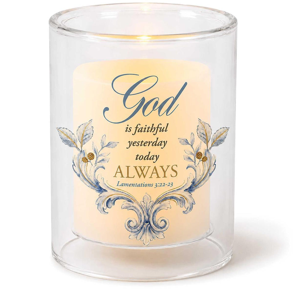 Candleholder God Is Faithful Votive by Dicksons