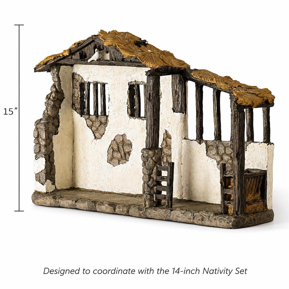 Lighted Nativity Stable for 14H Set by Dicksons, product view 2