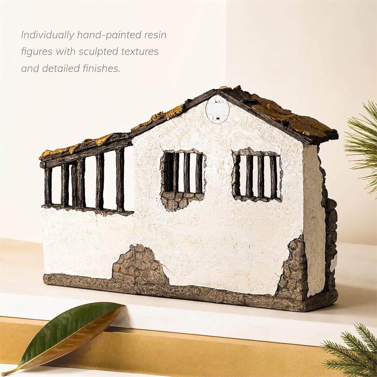 Lighted Nativity Stable for 14H Set by Dicksons, product view 4