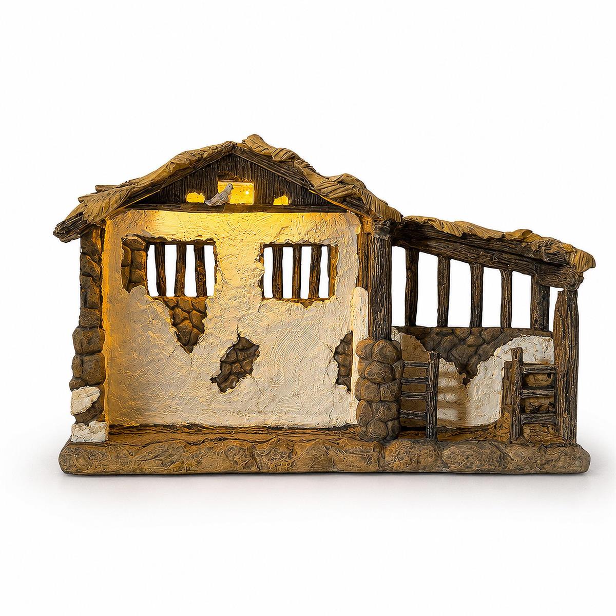Lighted Nativity Stable for 7H Set by Dicksons