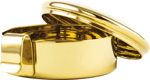 High Polish Gold w/ Gold Amulet by Alviti