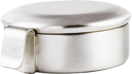 Satin Silver With Silver Amulet