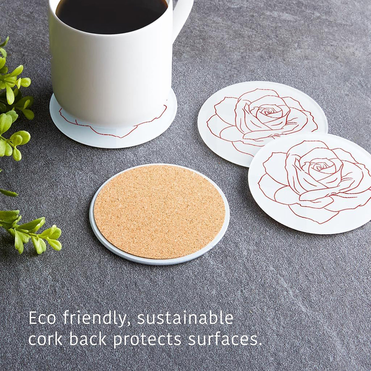 Glass Coaster Set Your Minds On Things by Dicksons, product view 6