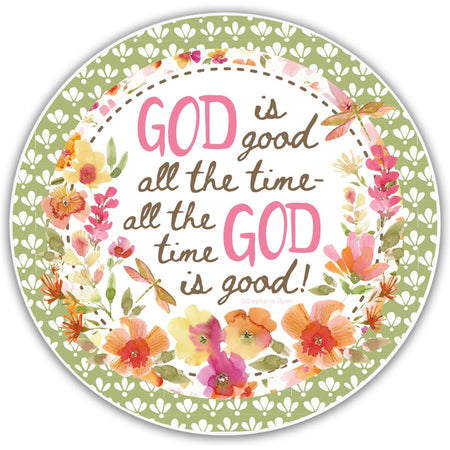 Glass Coaster God is Good All the Time by Dicksons
