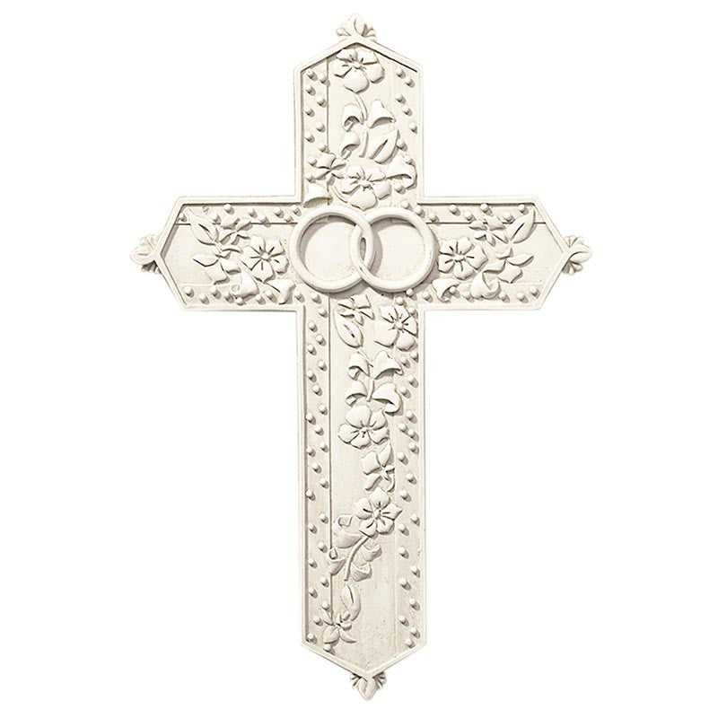 Tomaso Carved Wedding Boxed Cross