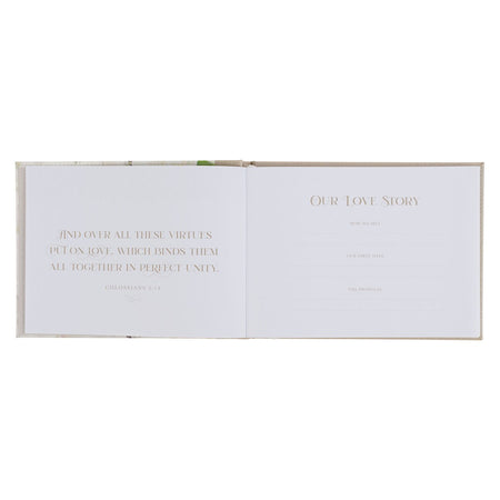Love Ivory Faux Leather Medium Guest Book by Christian Art Gifts, product view 4