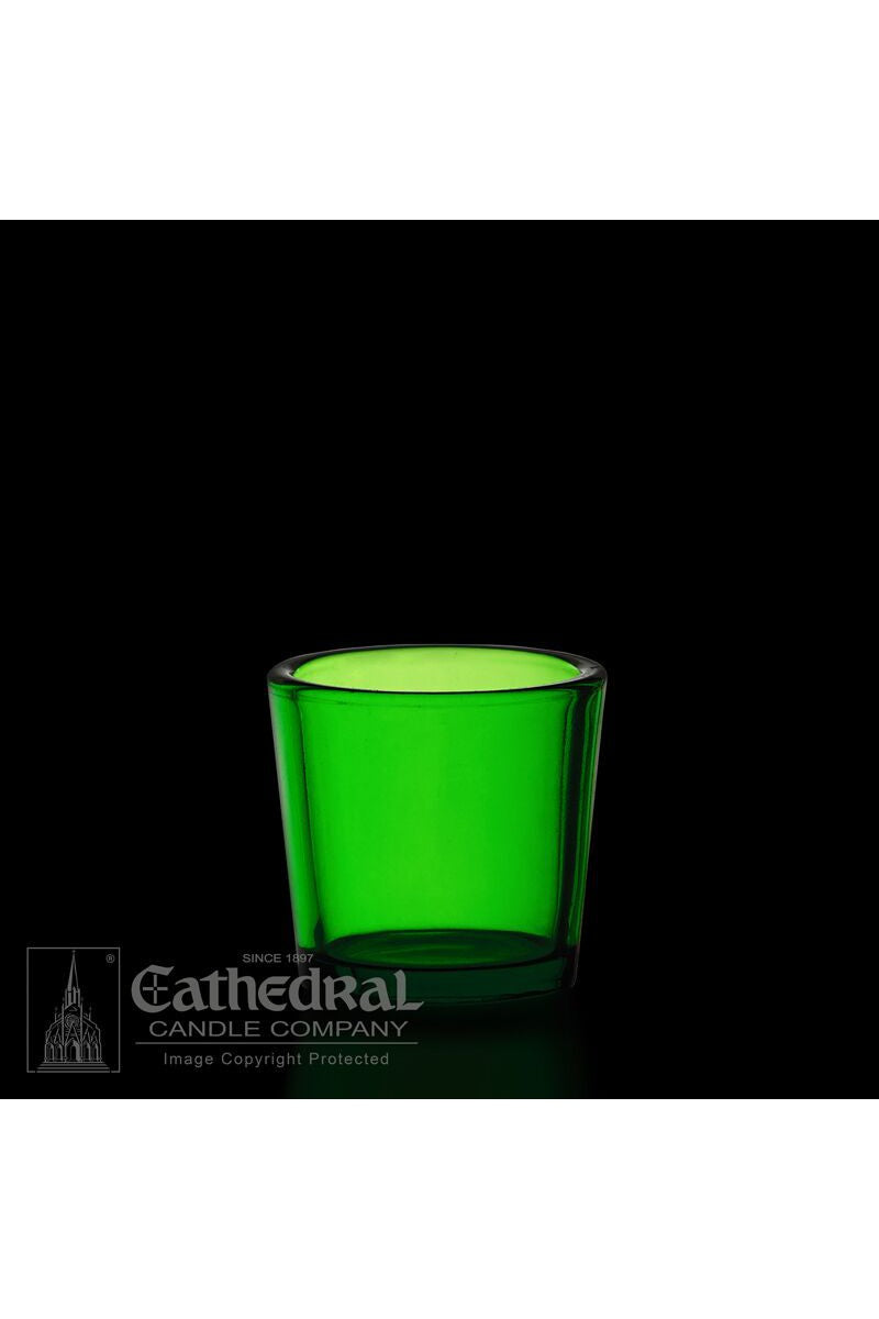 Green 10 Hour Votive Glasses - YS200-DG by Anchor Christian Distributors