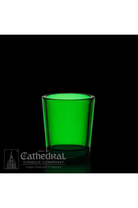 Green 15 Hour Votive Glasses - YS202-DG by Anchor Christian Distributors