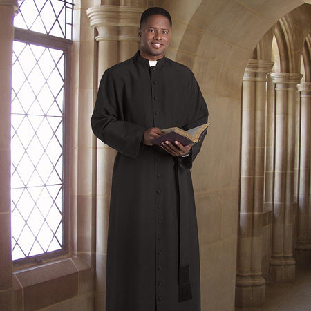 Carlisle Cassock - Black – HM507 by Christian Brands, product view 2