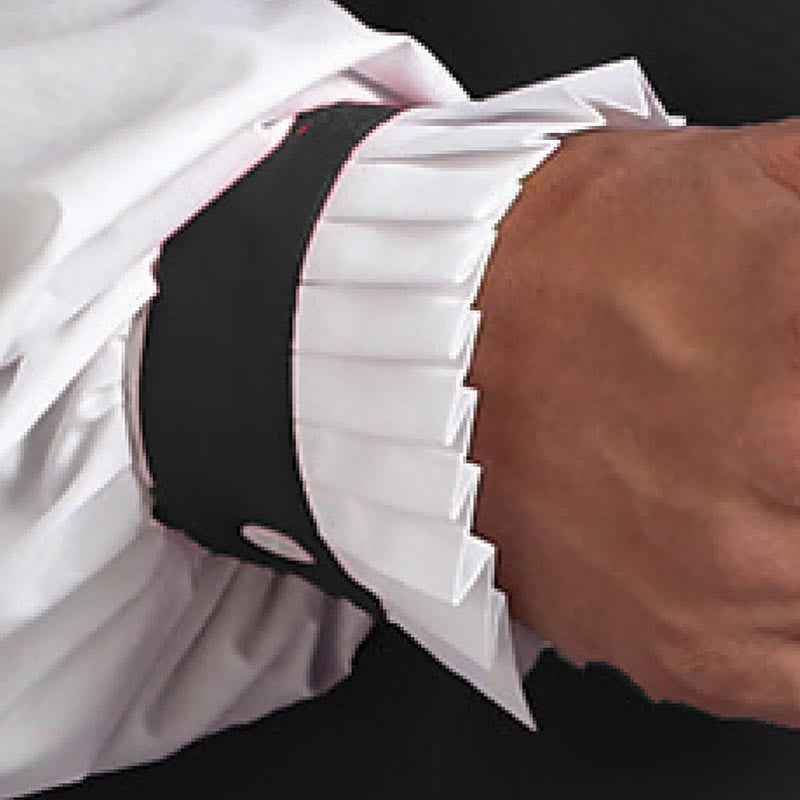 Brighton Pleated Cuffs - Black