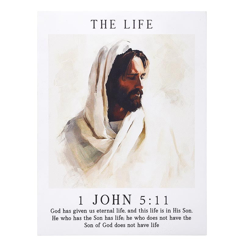 The Way, Truth, Life Easel Block - 1 John 5:11